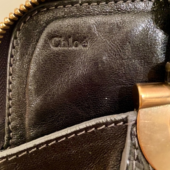 Vintage Chloe Black Leather Heloise Satchel Bag - Picture 3 of 10